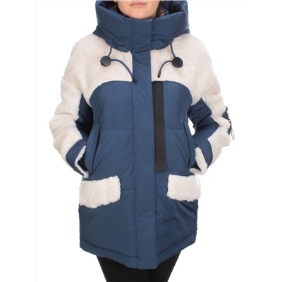 M - 2185 DARK BLUE Куртка зимняя женская MEAJIATEER (200 гр. био-пух)