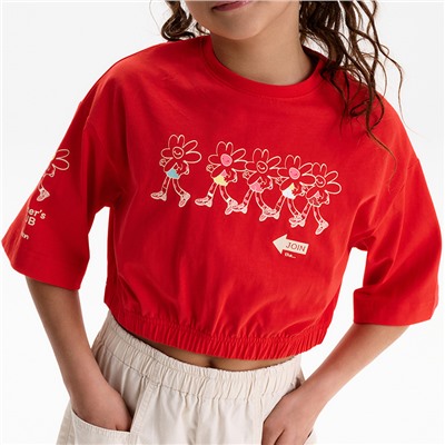 GFTY3388 футболка-топ для девочек (1 шт в кор.)