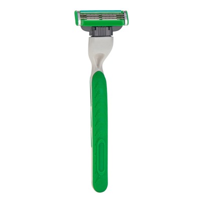 Станок Gillette Mach=3 + 2 сменные кассеты зеленый