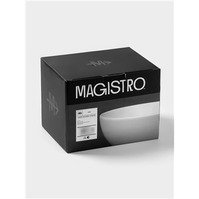 Тарелки глубокие Magistro Mien, 500 мл, d=14 см, набор 6 шт, фарфор, белые