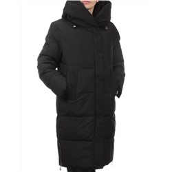 7726 BLACK Пальто зимнее женское (200 гр. холлофайбер)