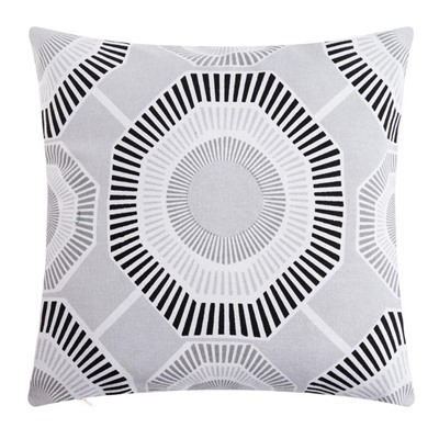 Наволочка декоративная 40×40 см, Circle black, 100% хлопок