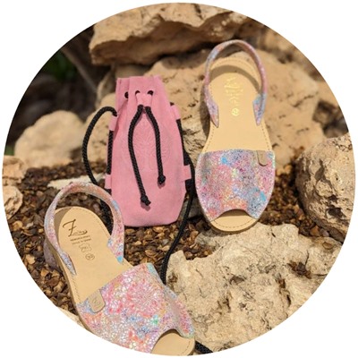 AB.Zapatos · 3207PC · clavel multicolor+PELLE ARBOL (150) Rosa АКЦИЯ
