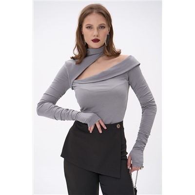 Лонгслив Крис (тёмно-серый)