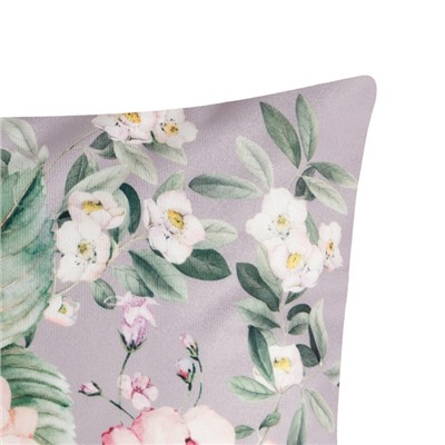 Наволочка декоративная «Этель» Bloom, 40×40 см, велюр