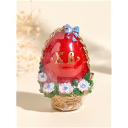 Свеча декоративная «Пасхальное яйцо в корзинке», 7×10.5 см, 130 г