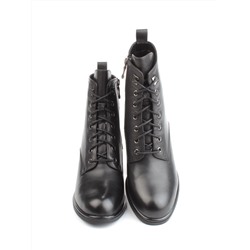 04-M3-2274 BLACK Ботинки зимние женские (натуральная кожа, натуральный мех)