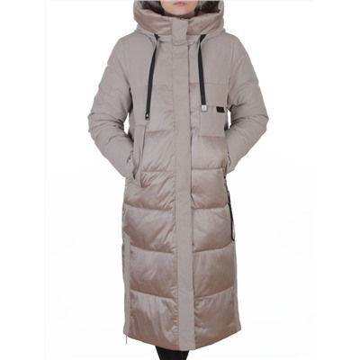 A81 BEIGE Пальто зимнее женское (200 гр. холлофайбер)