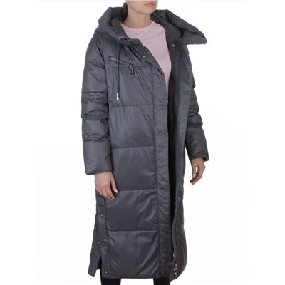 8310 DK. GRAY Пальто зимнее женское (200 гр. холлофайбер)