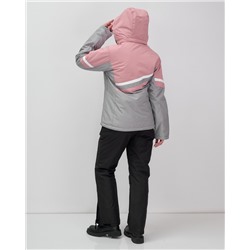 Горнолыжный костюм женский зимний серого цвета 02808Sr
