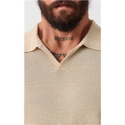 Футболка лен F011-06LN l.beige