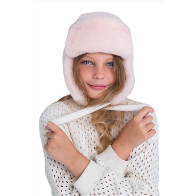 Шапка ушанка ДЕТСКАЯ пудра
