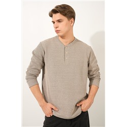 Мужской лонгслив на пуговицах Happyfox