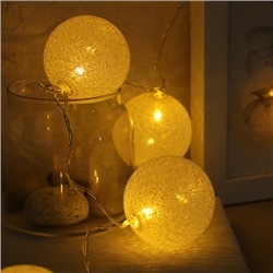Гирлянда светодиодная 2 м 10 LED 1 режим / GN9 /уп 60/шар 5 см