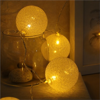 Гирлянда светодиодная 2 м 10 LED 1 режим / GN9 /уп 60/шар 5 см