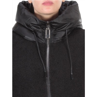 D6816 BLACK Куртка зимняя женская  KARERSITER (200 гр. холлофайбера)