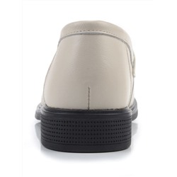 03-DYL128-3 BEIGE Лоферы женские (натуральная кожа)