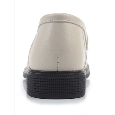 03-DYL128-3 BEIGE Лоферы женские (натуральная кожа)