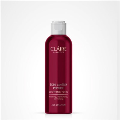 Claire cosmetics SKIN MATRIX PEPTIDE Успокаивающий тоник с пептидным комплексом 200мл