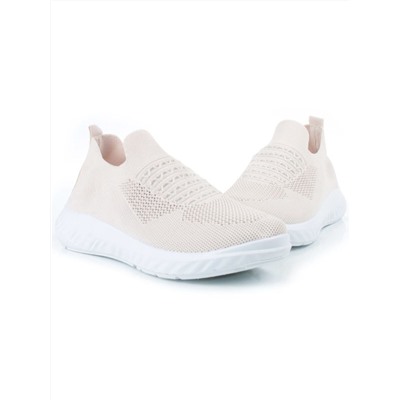 03-B360-26 LT. BEIGE Кроссовки женские (текстиль)