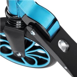 SILAPRO Самокат с аморт., 85х46х98см, 2х колес (PU,200мм,ABEC-7) аллюм. 6061, сталь, ПП, нагр.100кг