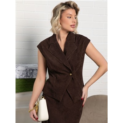 Жилет Анабель (шоколадный) Б15362-10М
