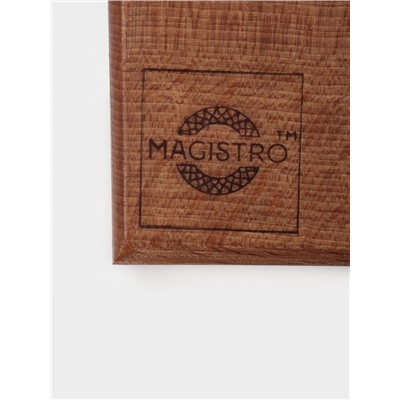 Доска разделочная Magistro, 40×22×3 см, дерево цельный массив бука