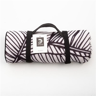 Полотенце пляжное с ручками «Этель. Листья», 70×140 см, 250 г/м²