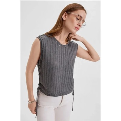 Майка женская вязаная со шнуровкой С Арт. 10127