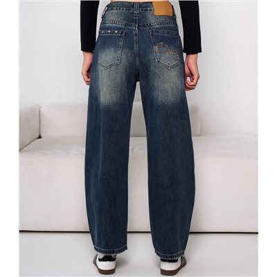 Джинсы #КТ8185, синий