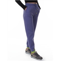 2617 LILAC Брюки спортивные утепленные женские (85% хлопок, 10% полиэстер, 5% спандекс)