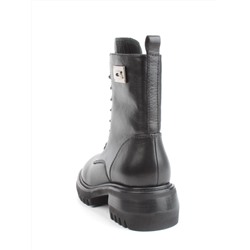 01-GZ6253-G71-N11 BLACK Ботинки демисезонные женские (натуральная кожа, байка)