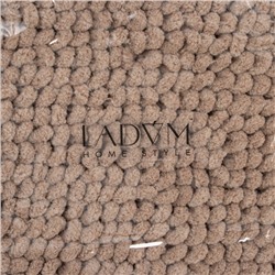 Коврик для дома LaDо́m, букли, плотность 1100 г, 50×80 см, коричневый