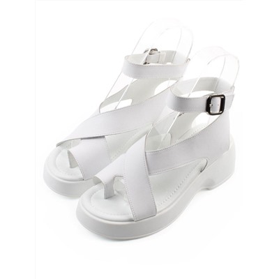 08-XT148-010 WHITE Босоножки женские (натуральная кожа)