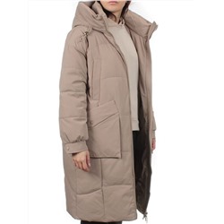 8819 DK. BEIGE Пальто зимнее женское (холлофайбер 200 гр.)