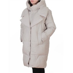Z24-829 LT. BEIGE Куртка зимняя женская оверсайз (200 гр. тинсулейт)