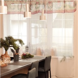 Тюль с подхватом и ламбрекеном «Новогоднее настроение» 250×200 см, 100% п/э, вуаль