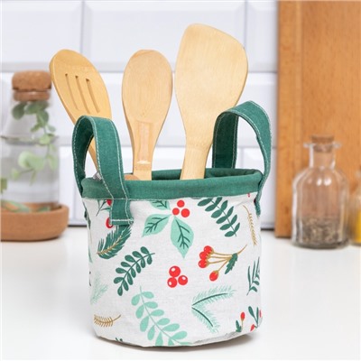 Корзинка текстильная «Этель. Ягоды», 12×14 см