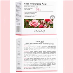 Гидрогелевые патчи с экстрактом розы и гиалуроновой кислотой BIOAQUA, 60 шт.
