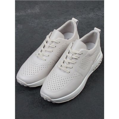 03-23F-2 BEIGE Кроссовки женские (натуральная кожа)
