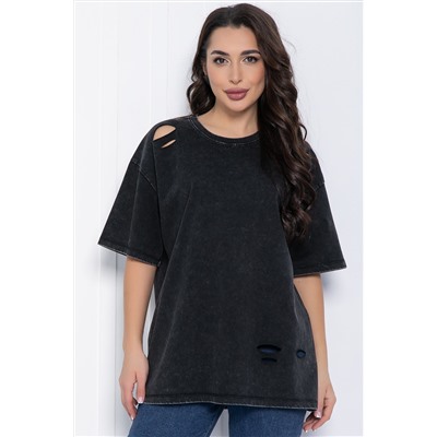 Футболка Микель (черная) Б12600-20