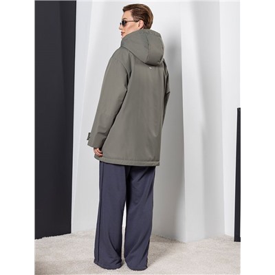 Плащ женский утепленный хаки