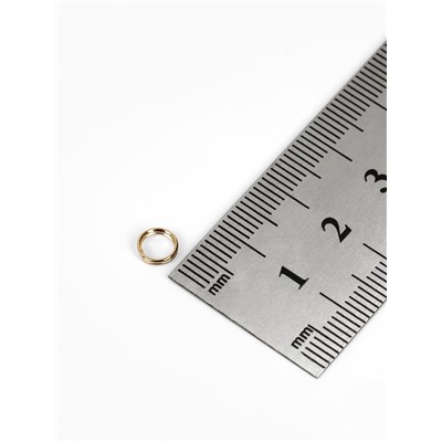 Кольцо соединительное двойное, неразъёмное 0.6 см (набор 50 г, ± 510 шт.) СМ-1025, цвет золото