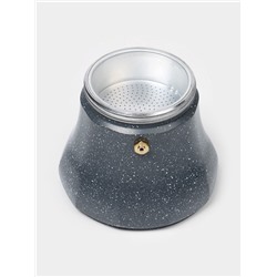 Кофеварка гейзерная Magistro «Мрамор», 300 мл, на 6 чашек, нержавеющая сталь, чёрная