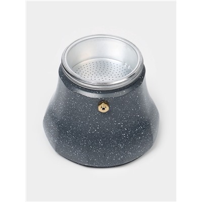 Кофеварка гейзерная Magistro «Мрамор», 300 мл, на 6 чашек, нержавеющая сталь, чёрная