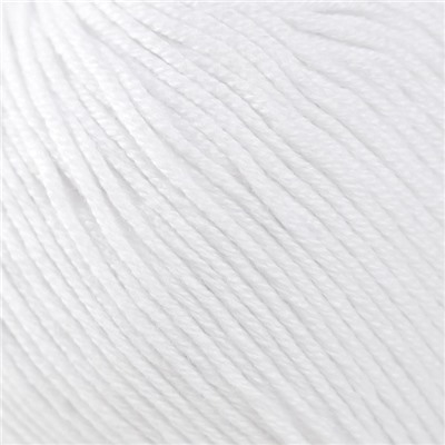 Пряжа для вязания спицами, крючком YarnArt, Baby cotton, 50% акрил, 50% хлопок, 165 м/50 г, (400 ультрабелый)