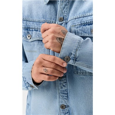 Куртка джинс P611-1286 l.blue
