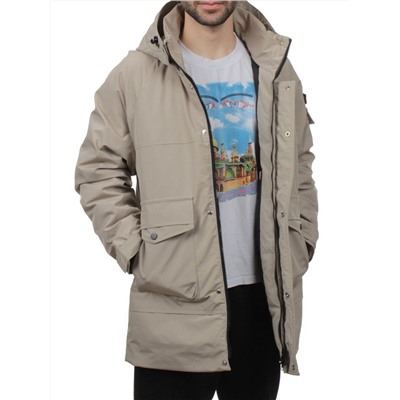 8897 BEIGE Куртка мужская зимняя облегченная (130 гр. холлофайбер)