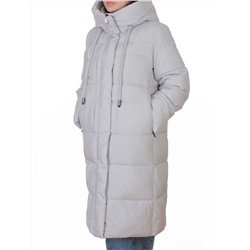 8818 LT. GRAY Пальто зимнее женское (200 гр. холлофайбер)