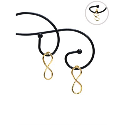 Серьги металл / SL464 /уп 12/золото/микс